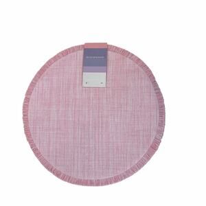Cedar Lane Pink Easy Care Placemats 15in Round Set of 4 NEW